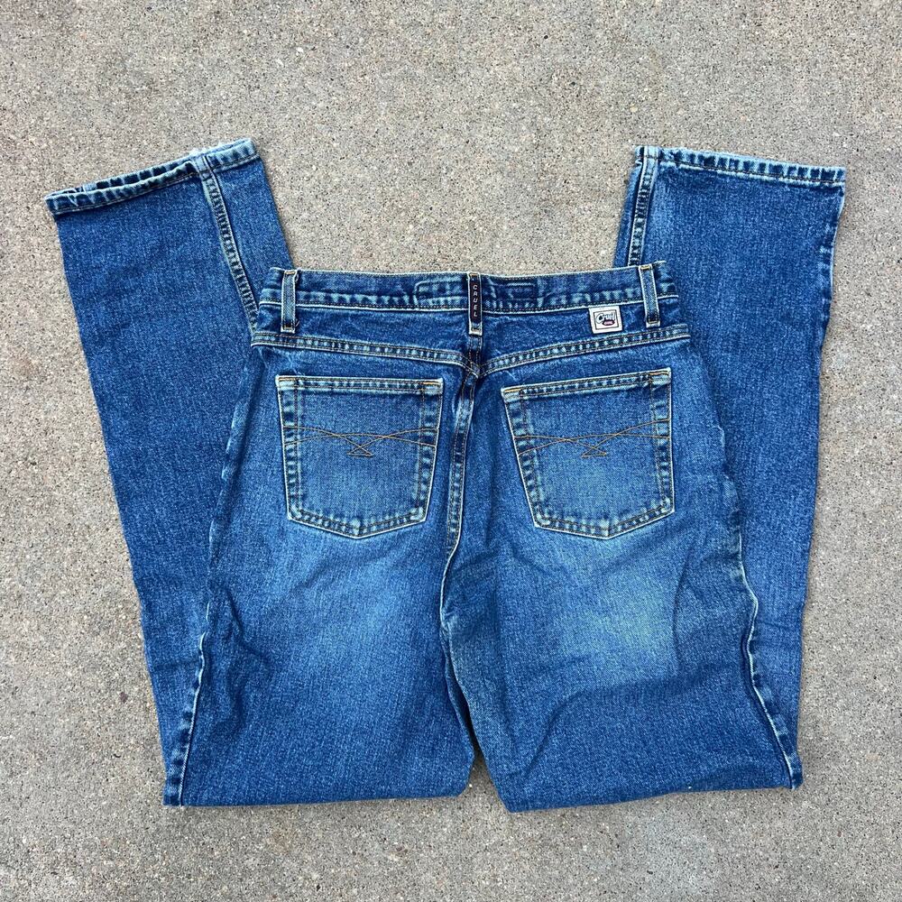 Y2K Cruel Girl 11 Long Low Rise Relaxed Fit Boot Cut Blue Jeans Cowgirl Western